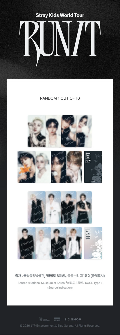 STRAY KIDS - RUN IT WORLD TOUR IN SEOUL OFFICIAL MD SPECIAL TRADING CARD