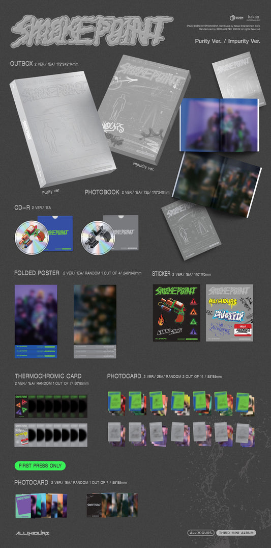 ALL(H)OURS - 3rd Mini Album [Smoke Point]