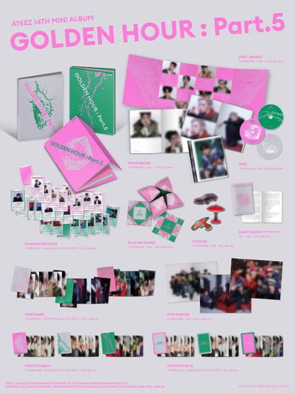 Pre Order - ATEEZ
14th Mini Album [GOLDEN HOUR : Part.5]