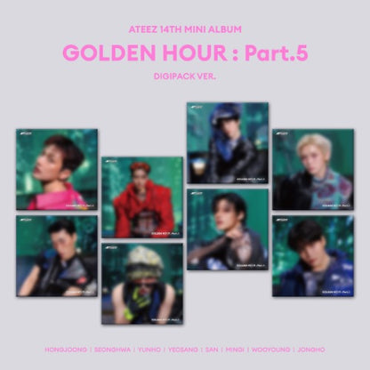 Pre Order - ATEEZ
14th Mini Album [GOLDEN HOUR : Part.5] (DIGIPACK Ver.)