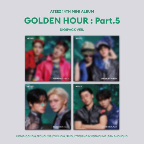 Pre Order - ATEEZ
14th Mini Album [GOLDEN HOUR : Part.5] (DIGIPACK UNIT Ver.)
